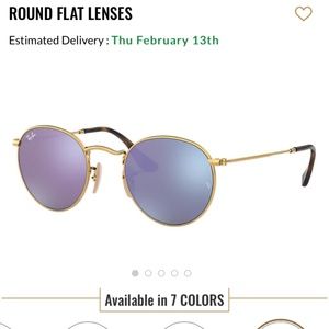 RAY-BAN Flat Round Sunglasses
